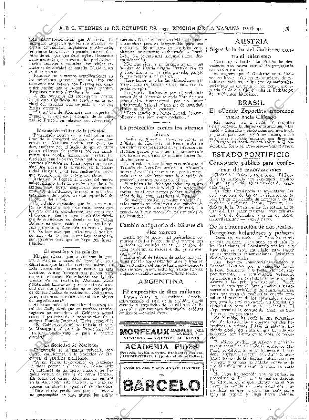 ABC MADRID 20-10-1933 página 30