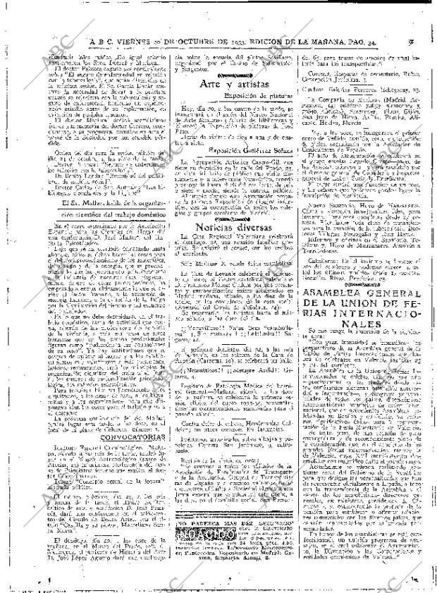 ABC MADRID 20-10-1933 página 34