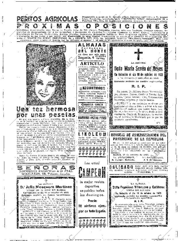 ABC MADRID 20-10-1933 página 46