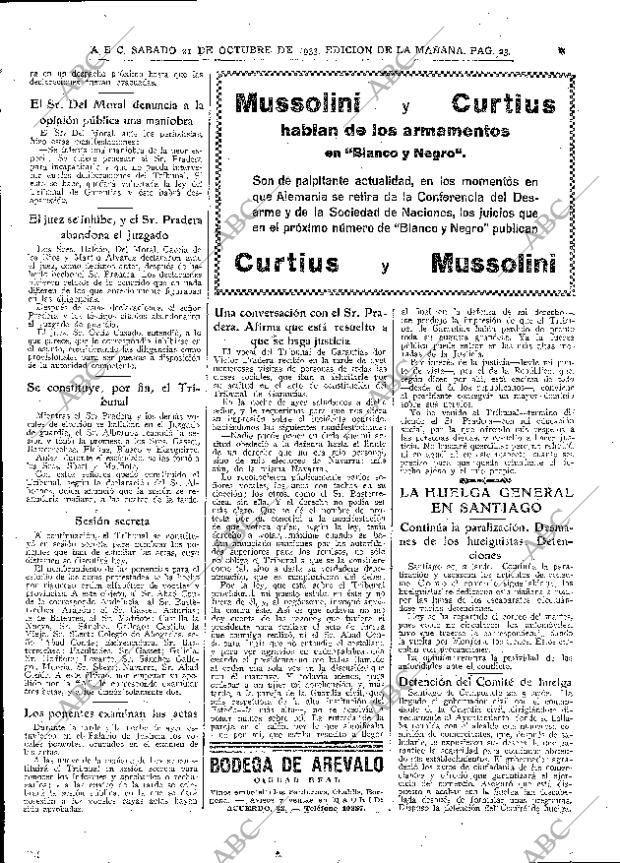 ABC MADRID 21-10-1933 página 23