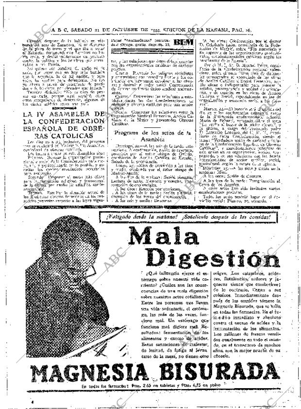 ABC MADRID 21-10-1933 página 26