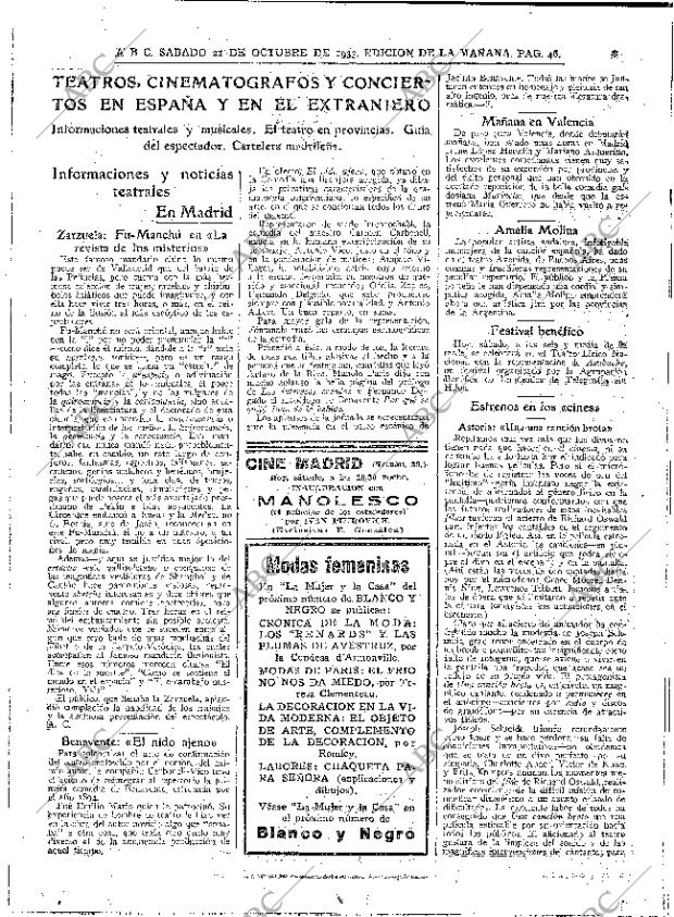 ABC MADRID 21-10-1933 página 46