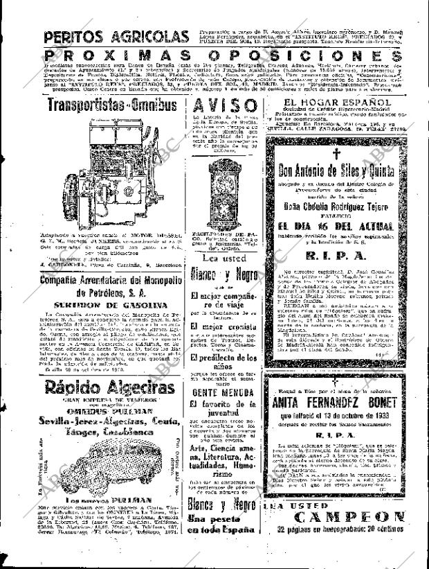 ABC SEVILLA 22-10-1933 página 47