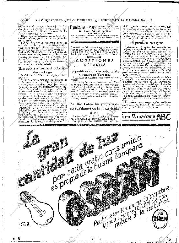 ABC MADRID 25-10-1933 página 16