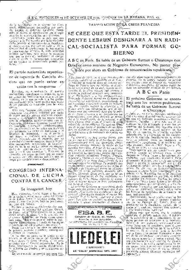 ABC MADRID 25-10-1933 página 27
