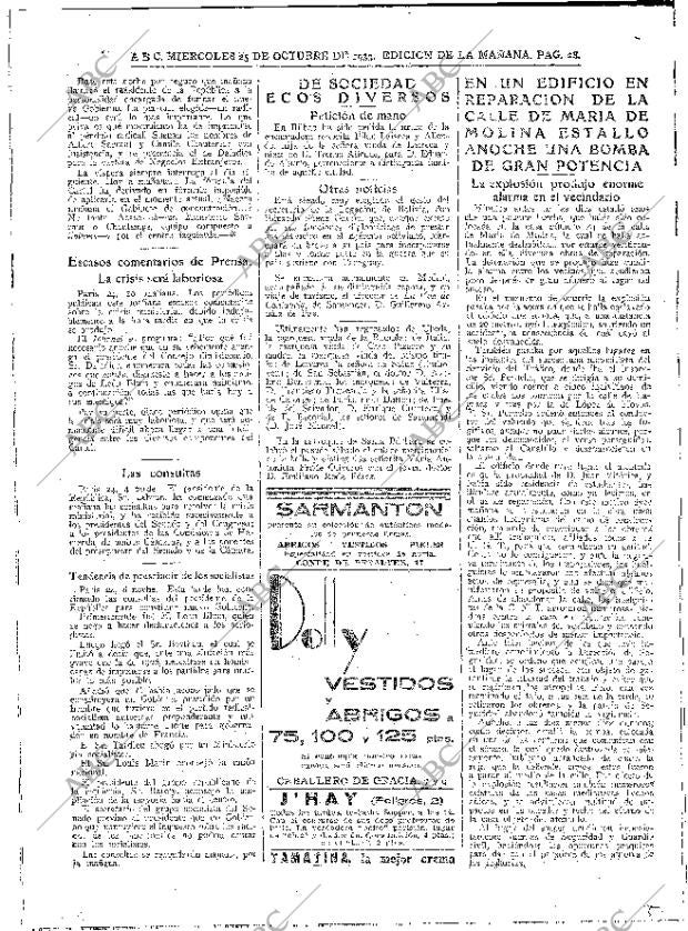 ABC MADRID 25-10-1933 página 28