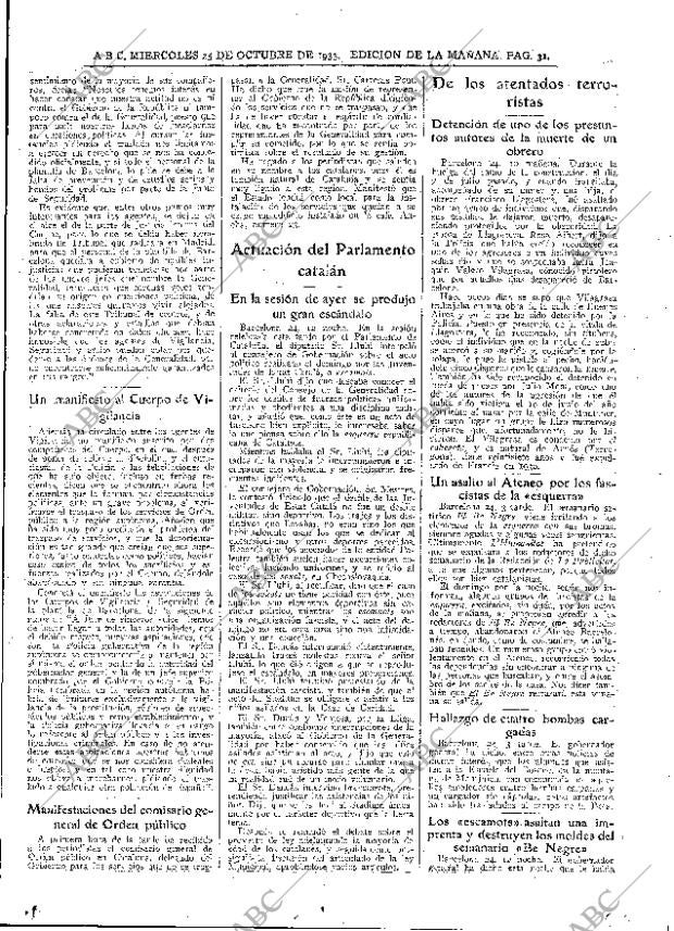 ABC MADRID 25-10-1933 página 31