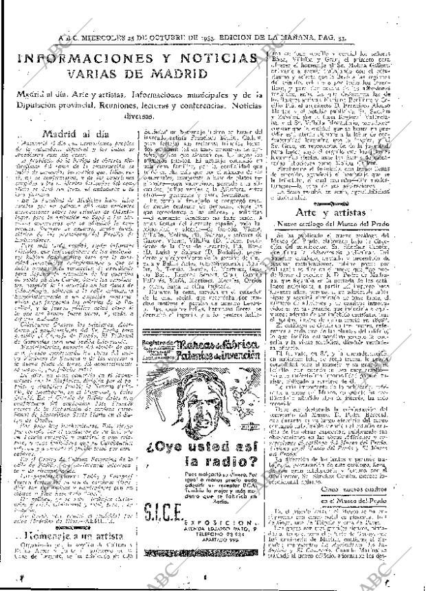 ABC MADRID 25-10-1933 página 33