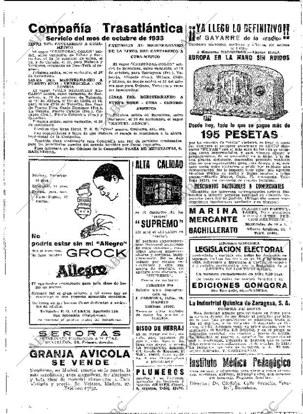 ABC MADRID 25-10-1933 página 56