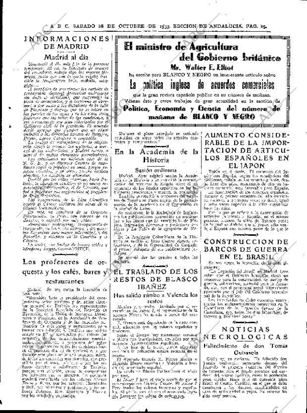 ABC SEVILLA 28-10-1933 página 25