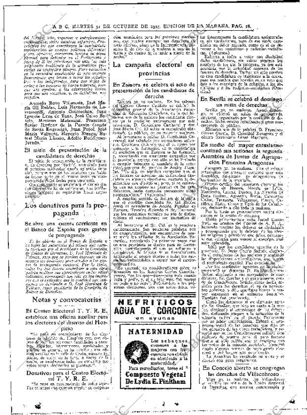 ABC MADRID 31-10-1933 página 18