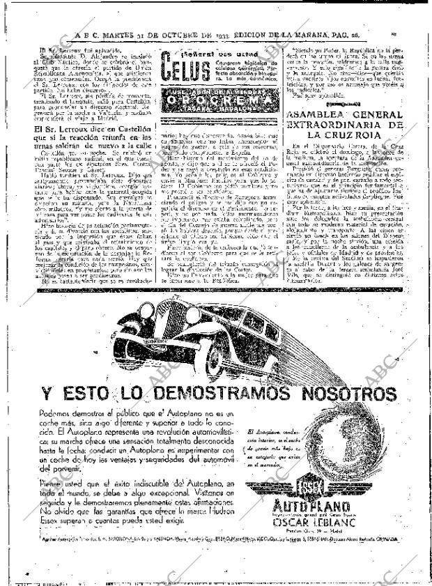 ABC MADRID 31-10-1933 página 26