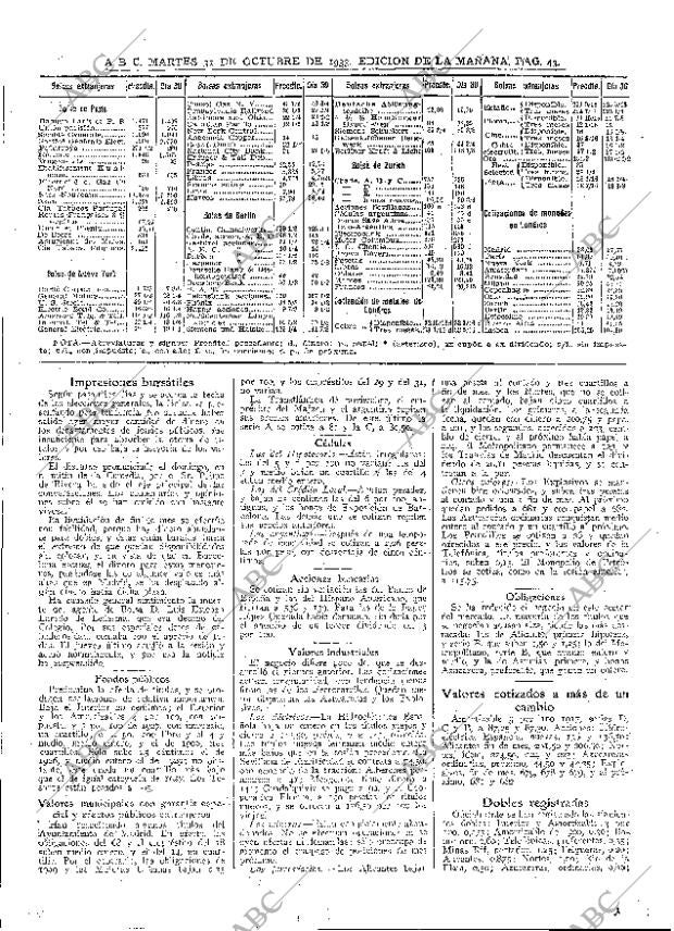 ABC MADRID 31-10-1933 página 43