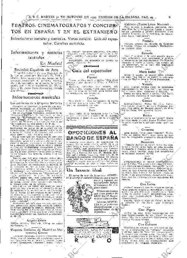 ABC MADRID 31-10-1933 página 49