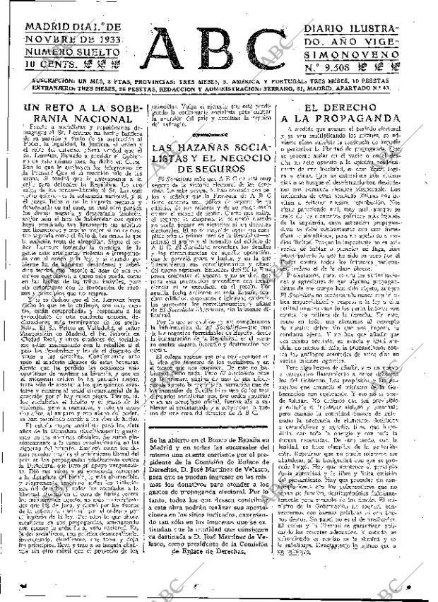 ABC MADRID 01-11-1933 página 17