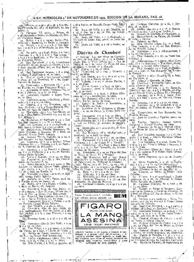 ABC MADRID 01-11-1933 página 26