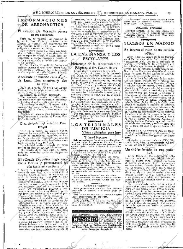 ABC MADRID 01-11-1933 página 32