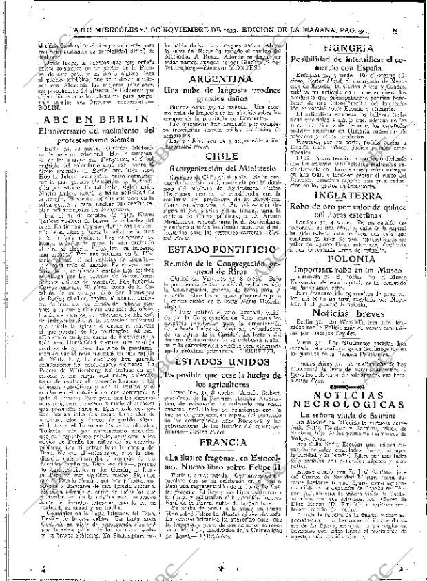 ABC MADRID 01-11-1933 página 34