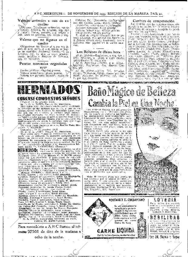 ABC MADRID 01-11-1933 página 40