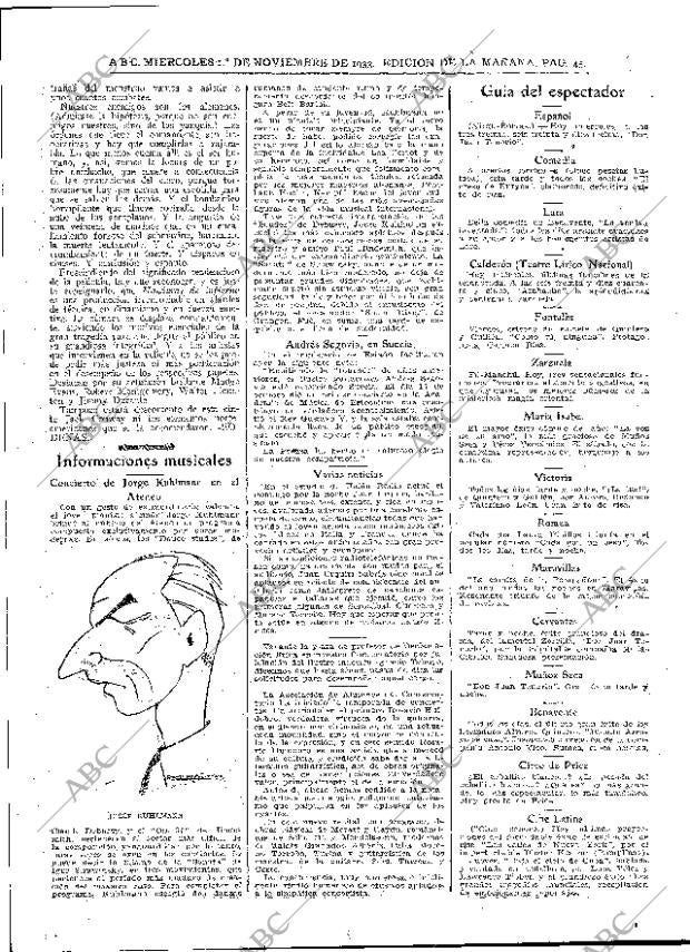 ABC MADRID 01-11-1933 página 45