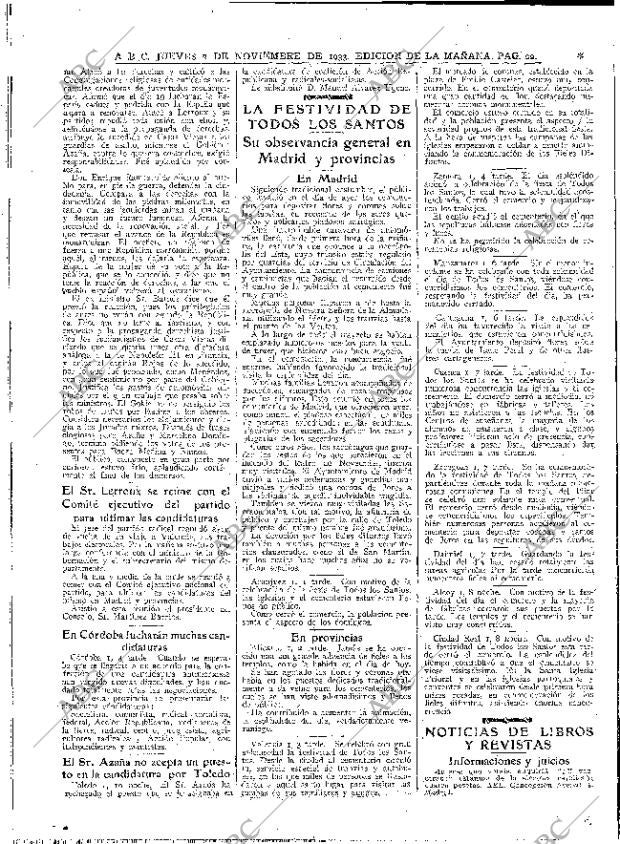 ABC MADRID 02-11-1933 página 22