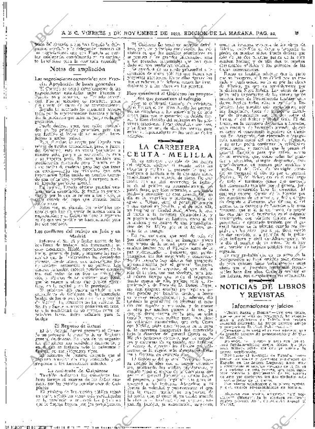 ABC MADRID 03-11-1933 página 22