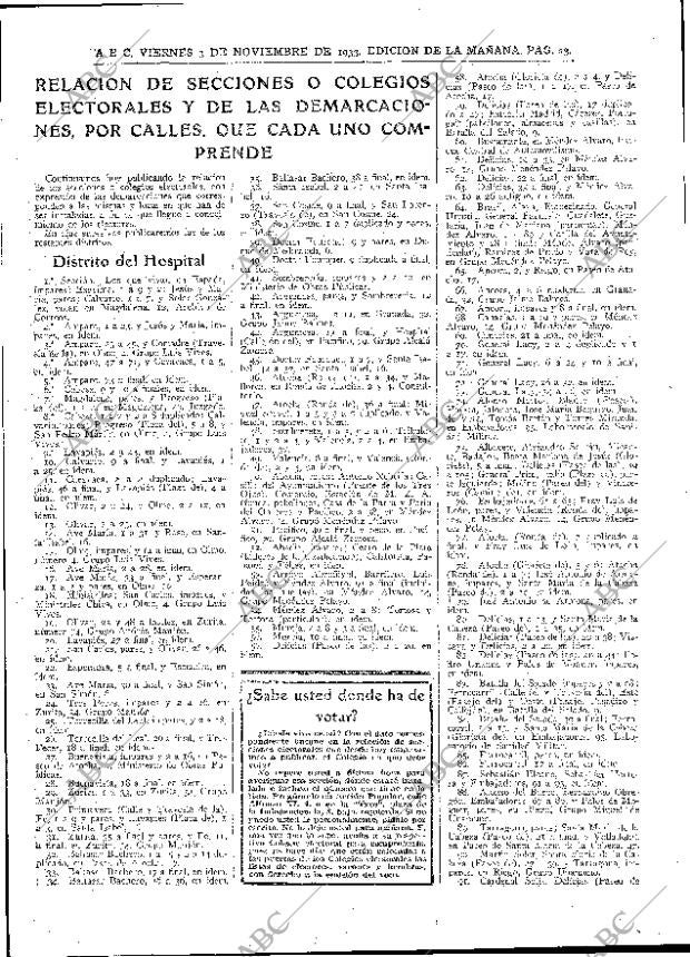 ABC MADRID 03-11-1933 página 23
