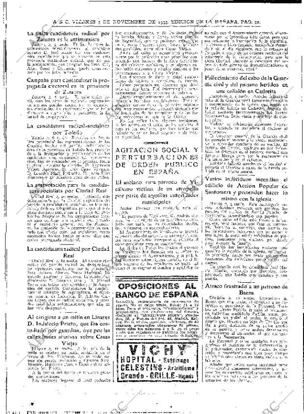 ABC MADRID 03-11-1933 página 30