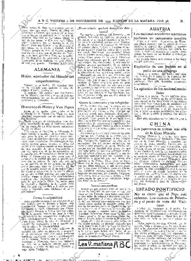 ABC MADRID 03-11-1933 página 38
