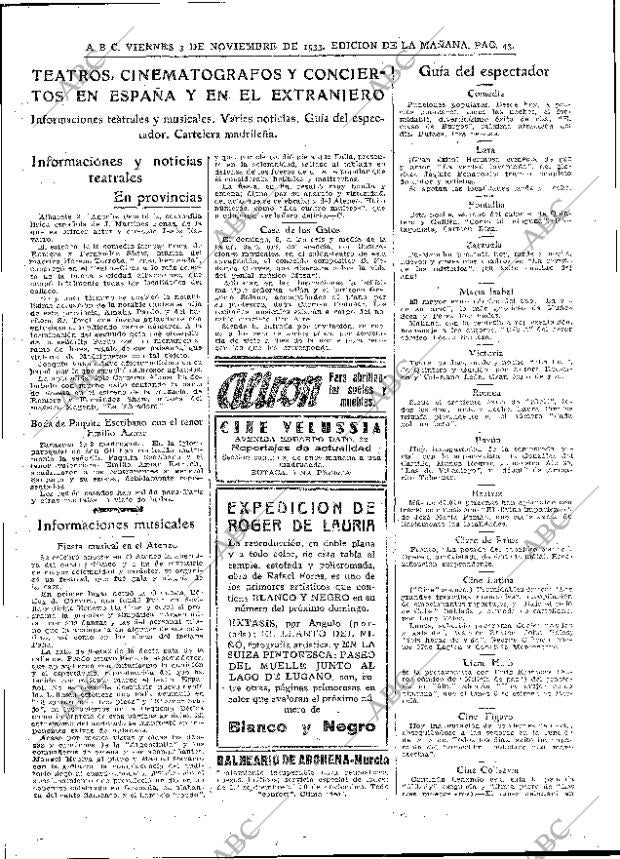 ABC MADRID 03-11-1933 página 43