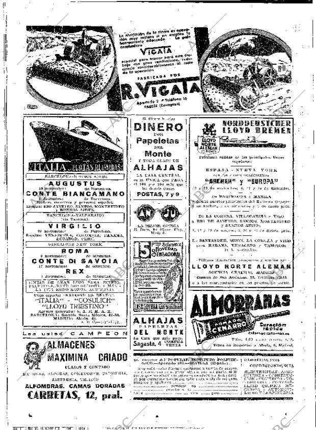 ABC MADRID 04-11-1933 página 2