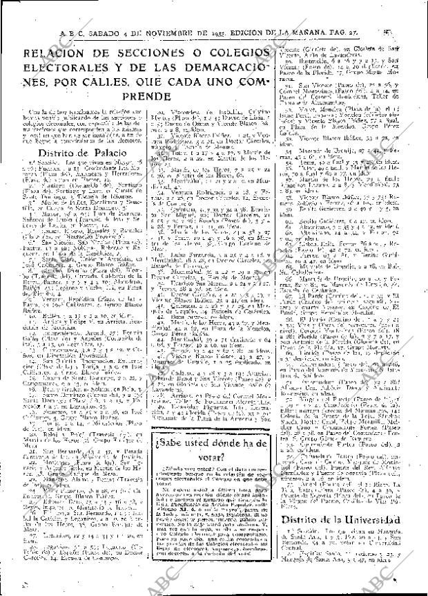 ABC MADRID 04-11-1933 página 27
