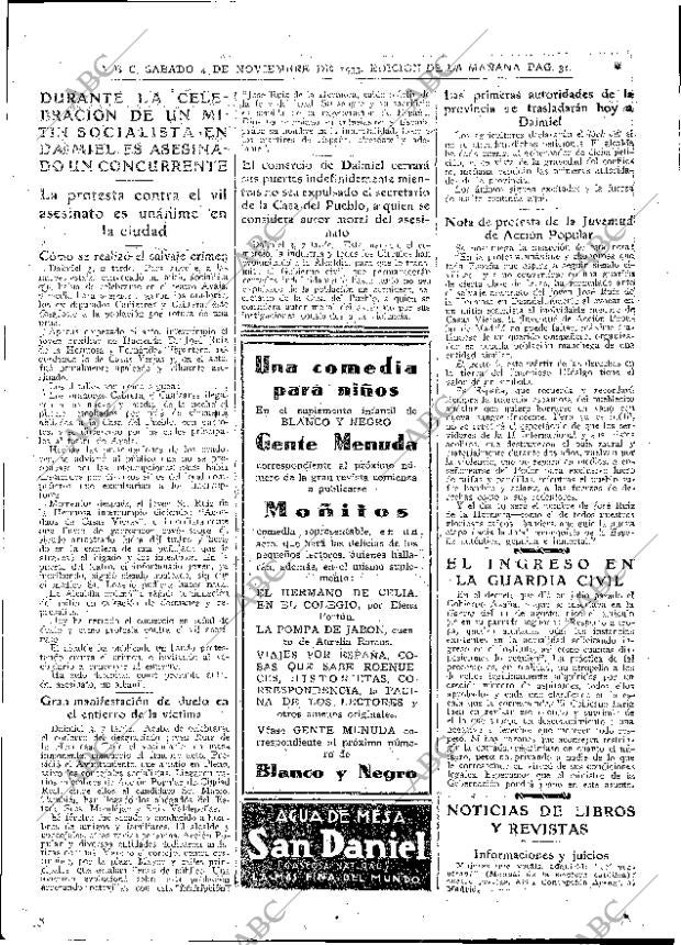ABC MADRID 04-11-1933 página 31