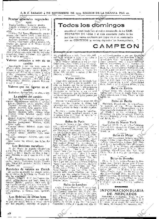 ABC MADRID 04-11-1933 página 43
