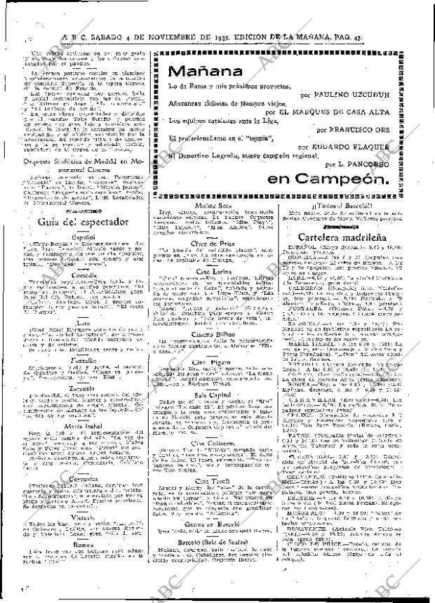 ABC MADRID 04-11-1933 página 47