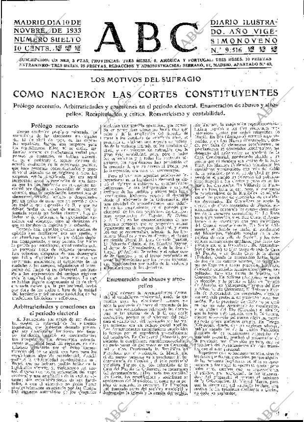 ABC MADRID 10-11-1933 página 17