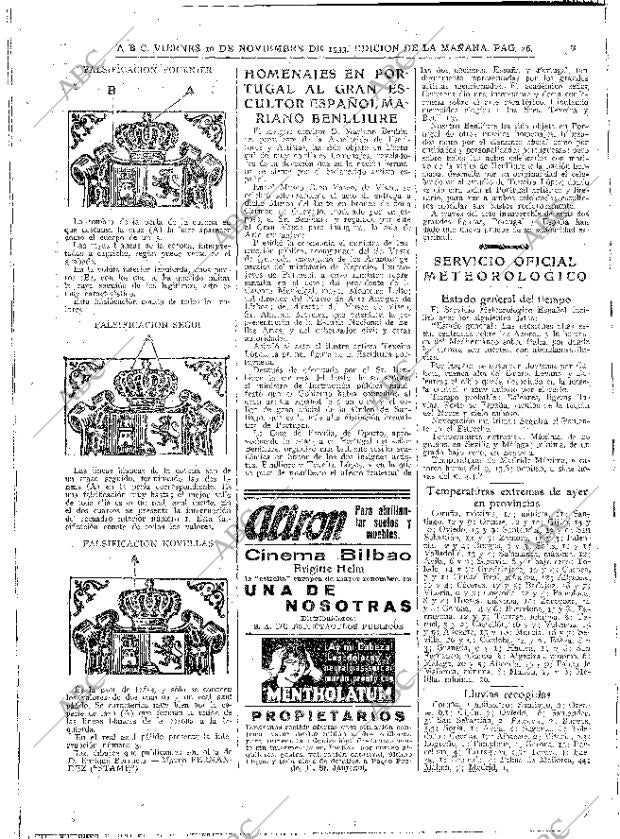 ABC MADRID 10-11-1933 página 26