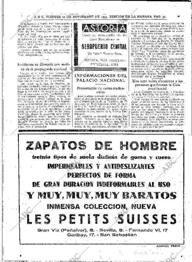 ABC MADRID 10-11-1933 página 32