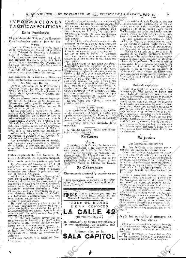 ABC MADRID 10-11-1933 página 33