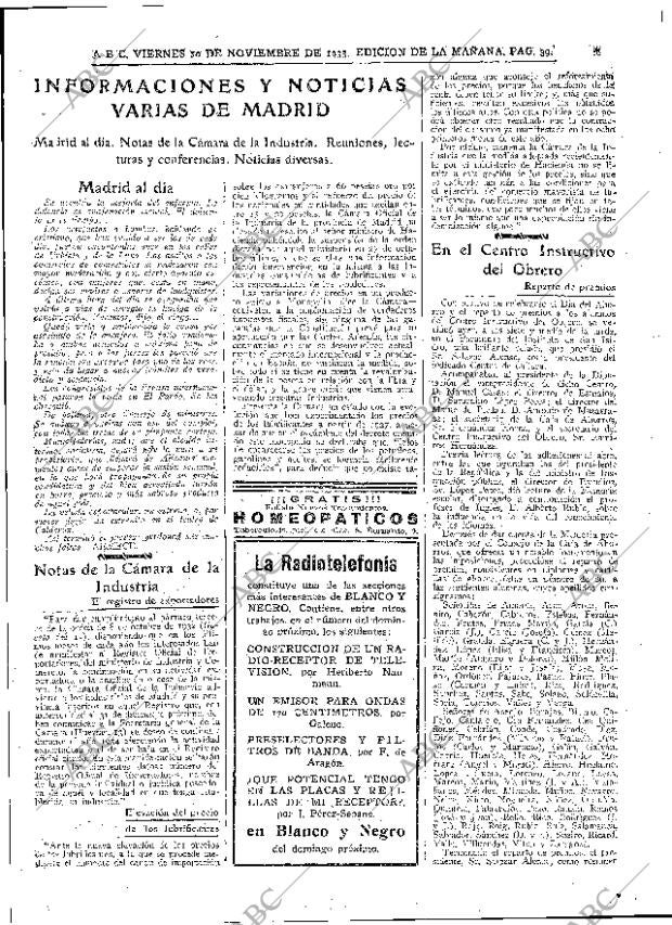 ABC MADRID 10-11-1933 página 39