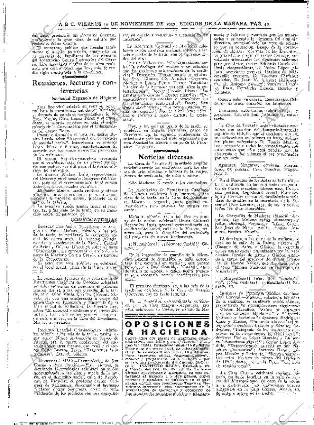 ABC MADRID 10-11-1933 página 40