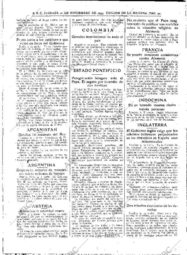 ABC MADRID 10-11-1933 página 42