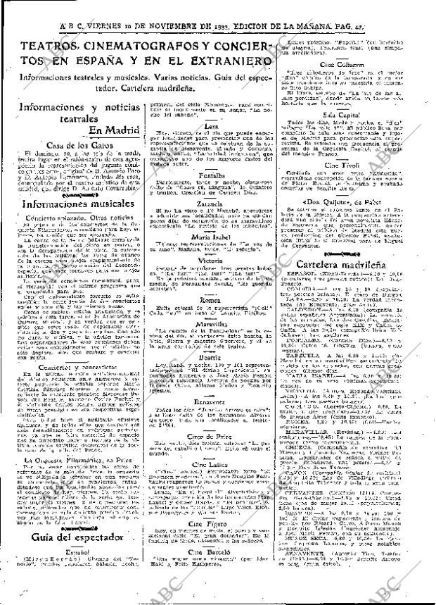ABC MADRID 10-11-1933 página 47