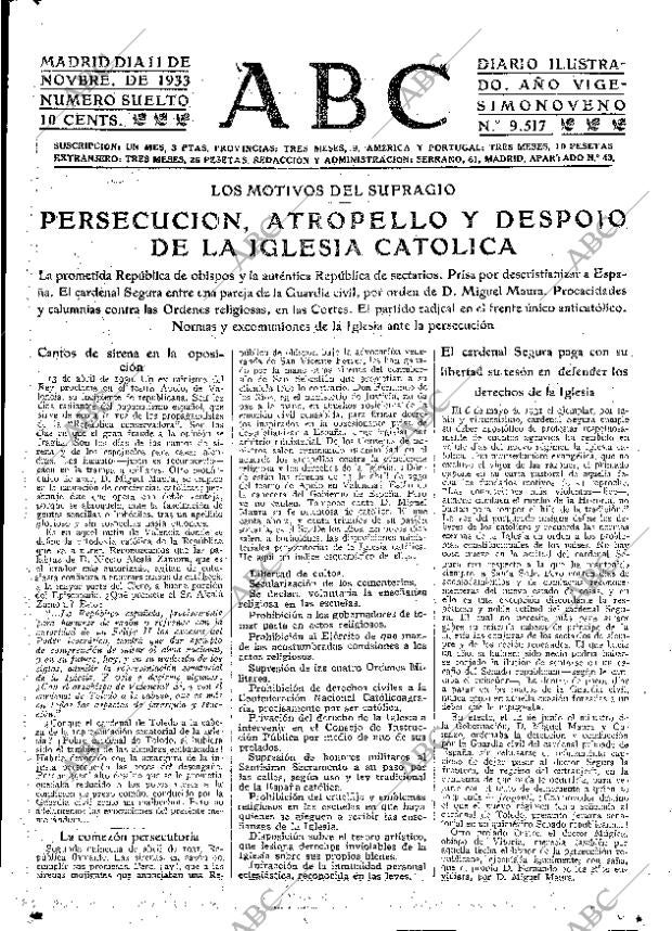 ABC MADRID 11-11-1933 página 17