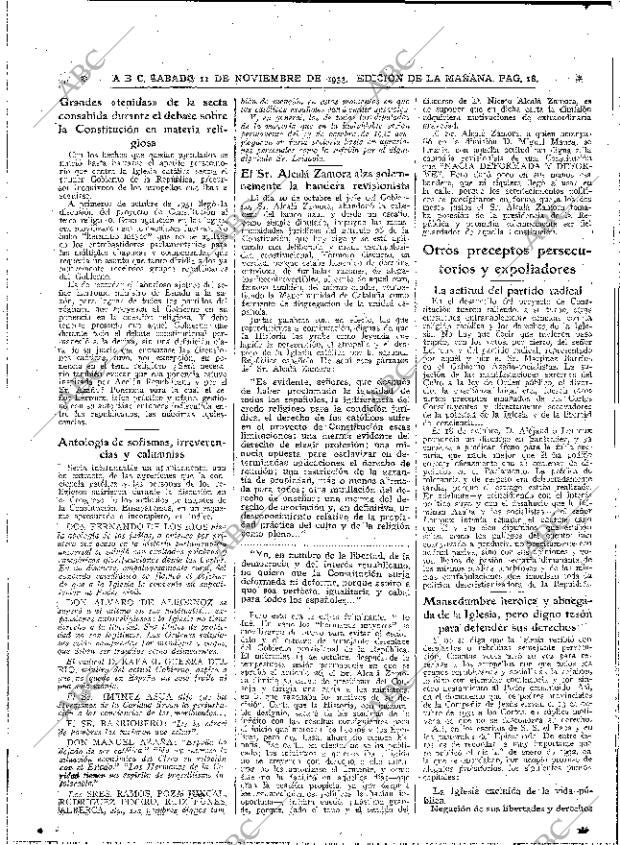 ABC MADRID 11-11-1933 página 18