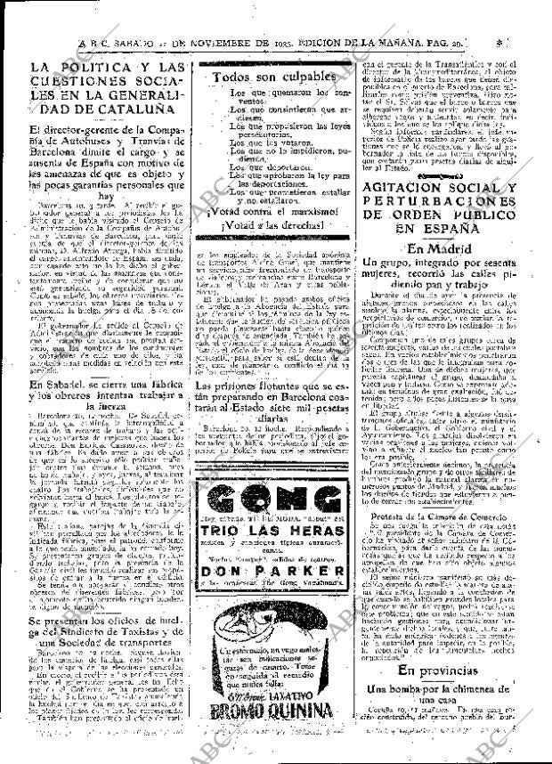 ABC MADRID 11-11-1933 página 29