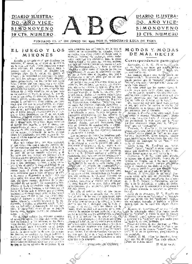 ABC MADRID 11-11-1933 página 3