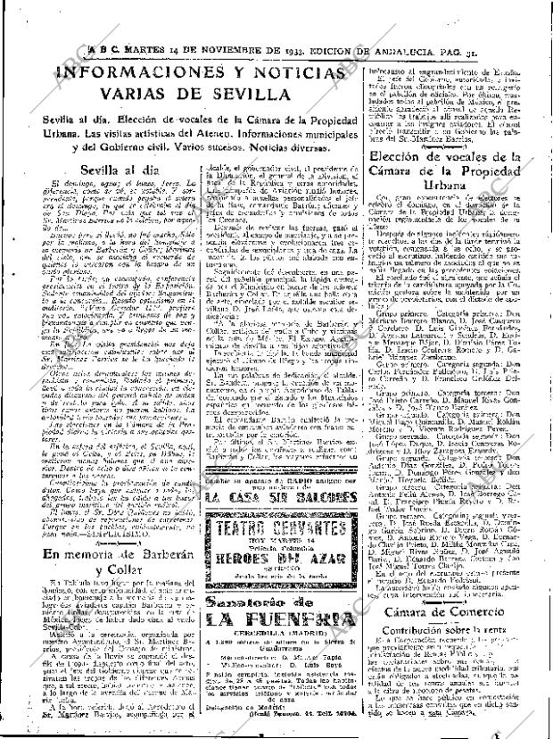 ABC SEVILLA 14-11-1933 página 31