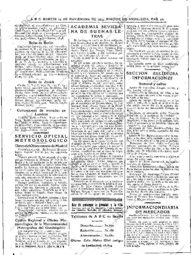 ABC SEVILLA 14-11-1933 página 40