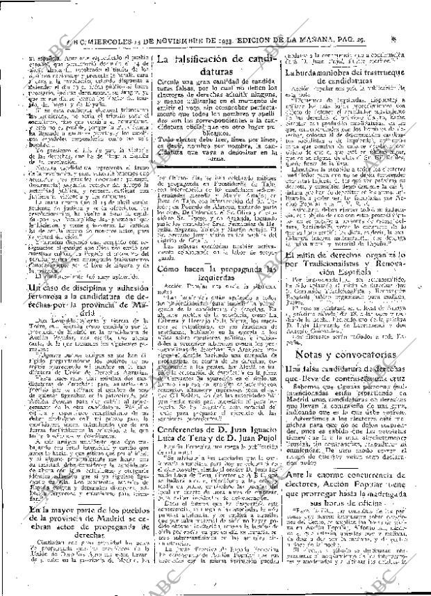 ABC MADRID 15-11-1933 página 29